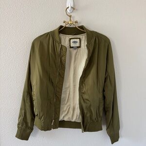 Olive Green Old Navy Bomber Jacket